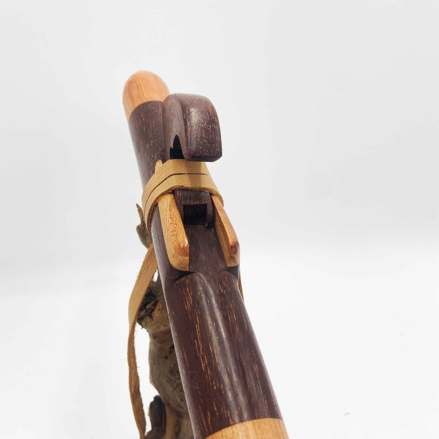 Flute amerindienne Azobe totem face