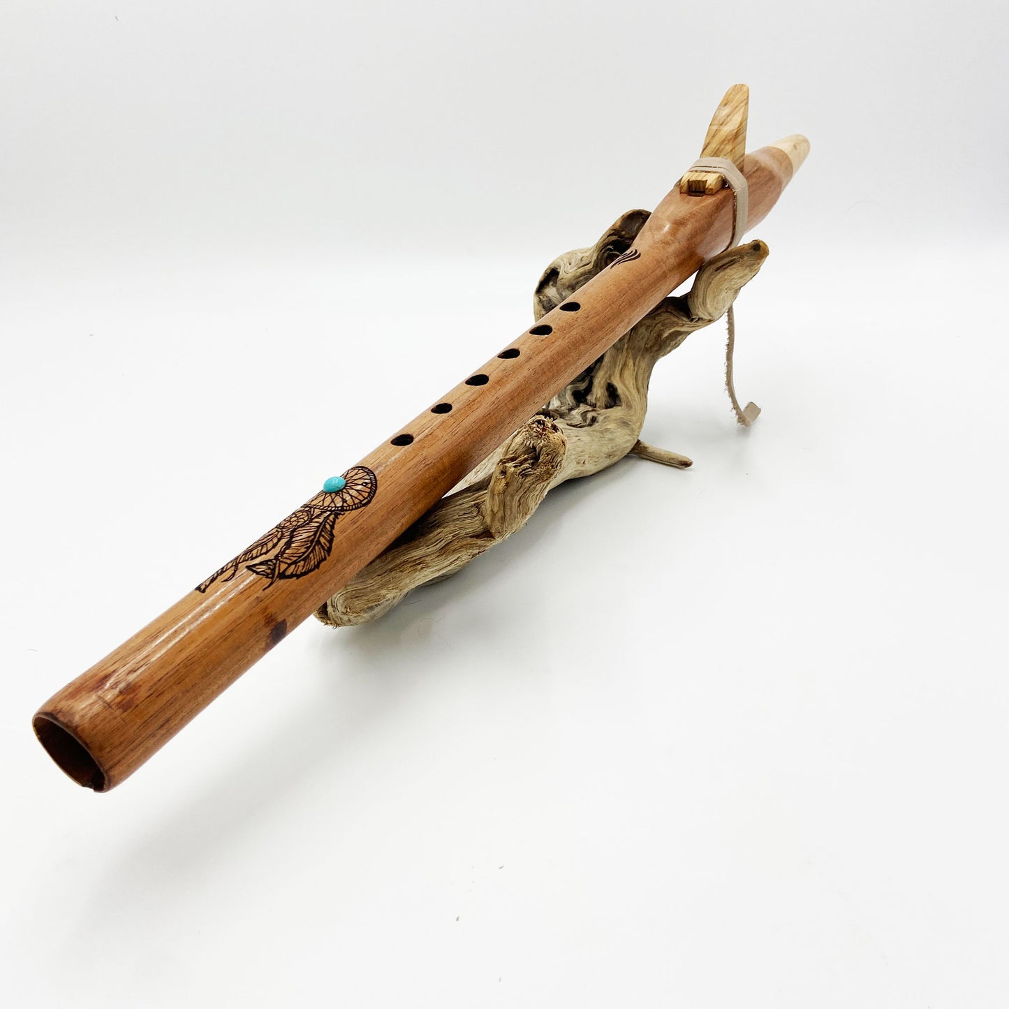 Flûte Amérindienne Artisanale en Bois de Sipo - Mi (E) 432Hz