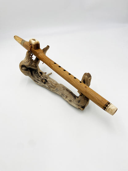 Native American Meditation Flute F# in Oak and Cade