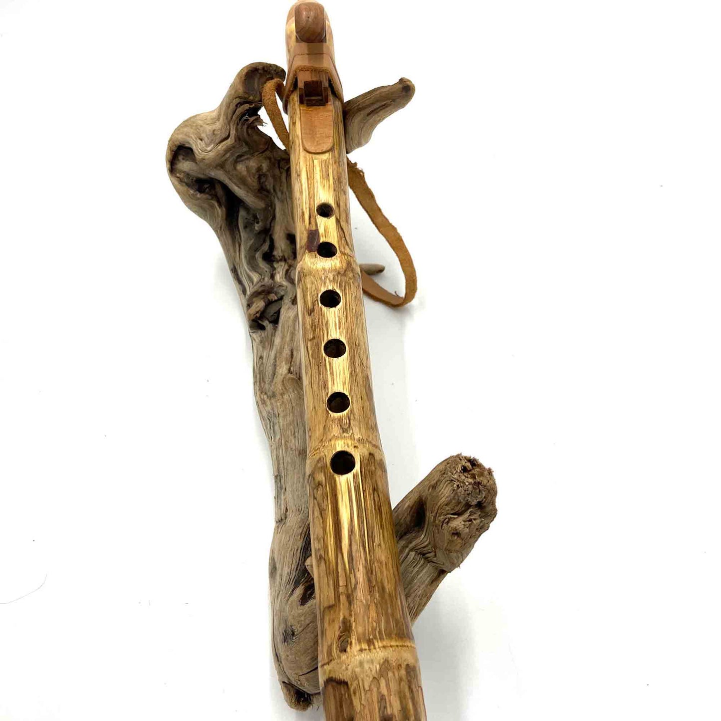 Flûte Amérindienne – Canne de Provence Échauffée – 432Hz – Tonalité Si (B)