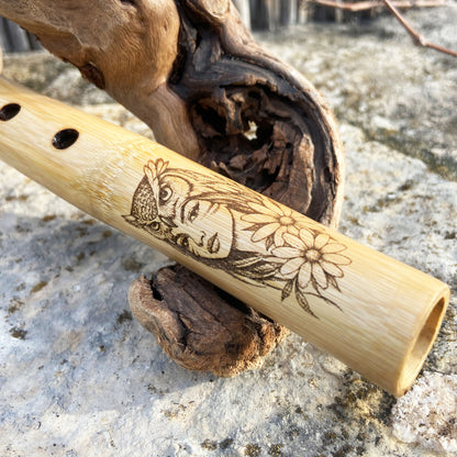 Flûte Amérindienne en Bambou LA (A) 432hz | Embouchure Olivier