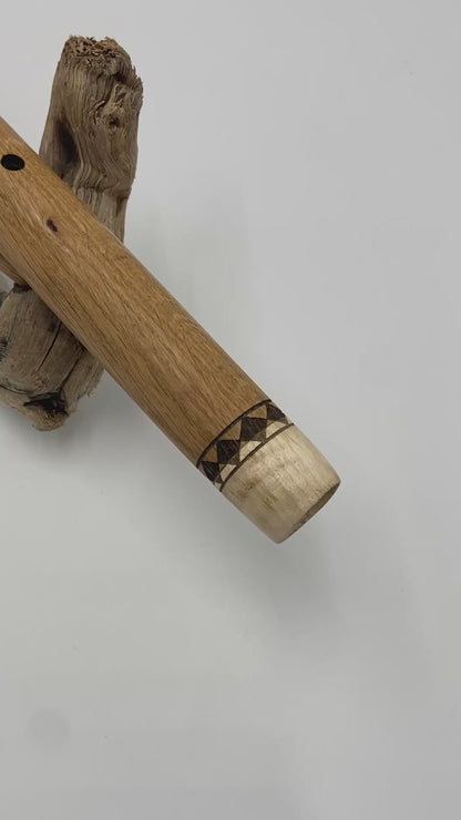 Native American Meditation Flute F# in Oak and Cade